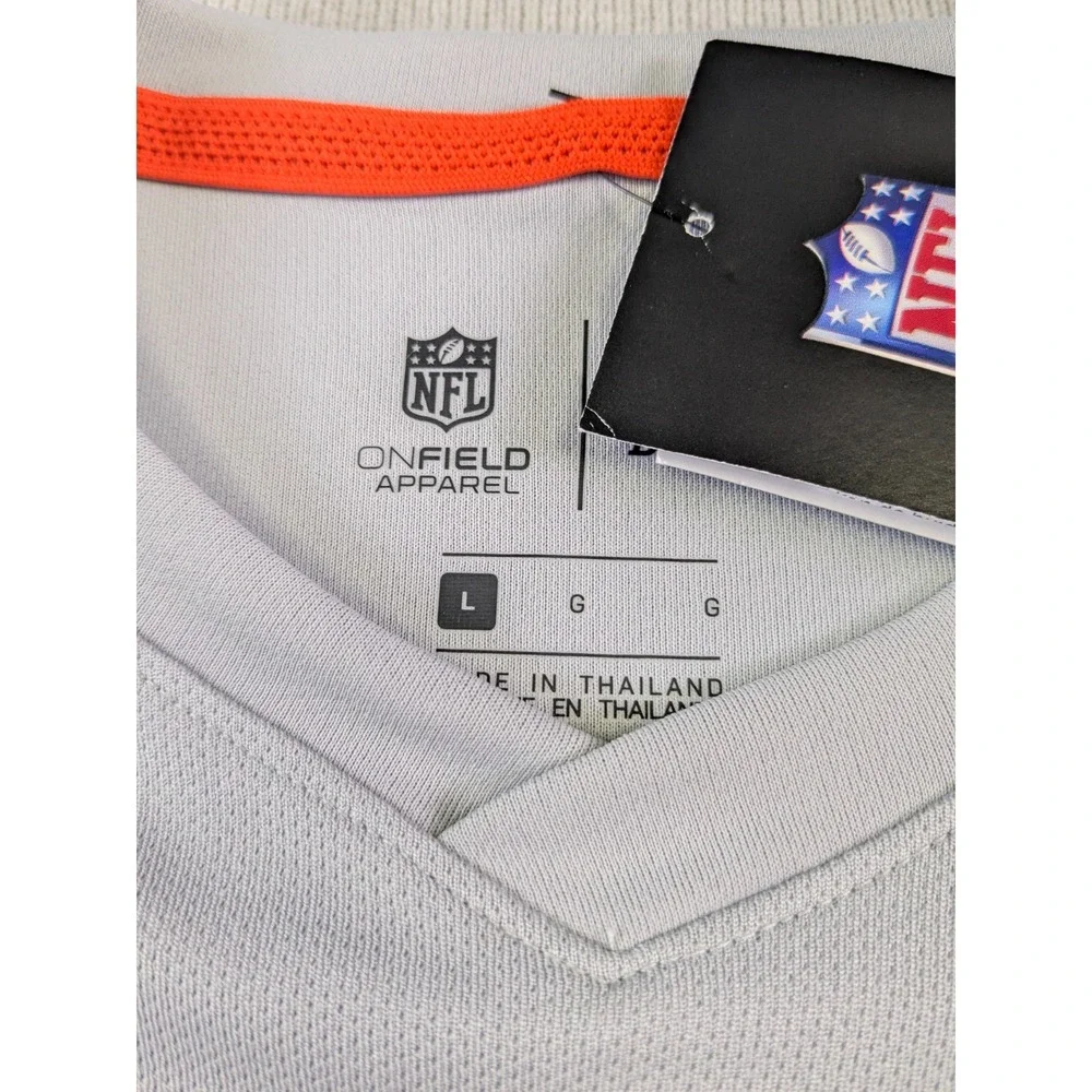 Cleveland Browns Shirt Womens Large Gray Nike Dri-Fit Training New Short Sleeve